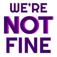 We're Not Fine Logo